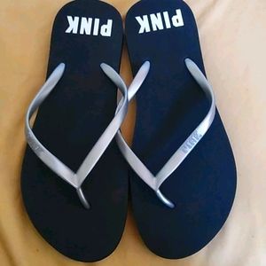 Pink flip flops